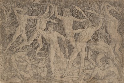 Battle of Ten Naked Men by Antonio Pollaiuolo